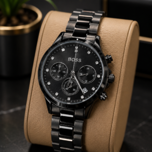 Elegant Black Luxury Women’s Watch