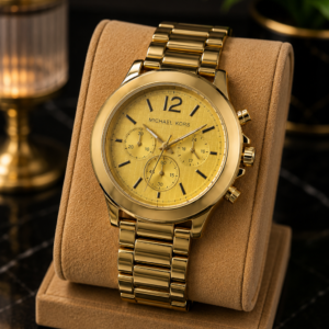 Premium Golden Chronograph Watch