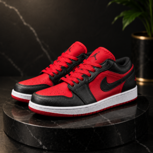 Premium Red Black Sneakers