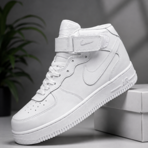 Premium White High-Top Sneakers