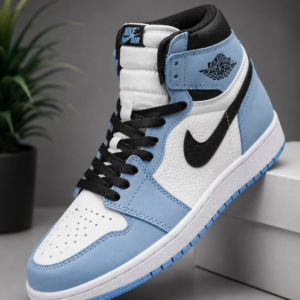 Premium Blue High-Top Sneakers