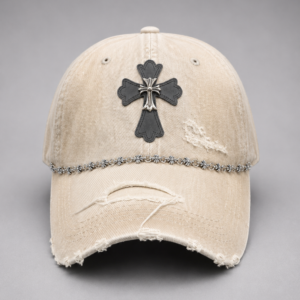 Vintage Distressed Cross Baseball Cap
