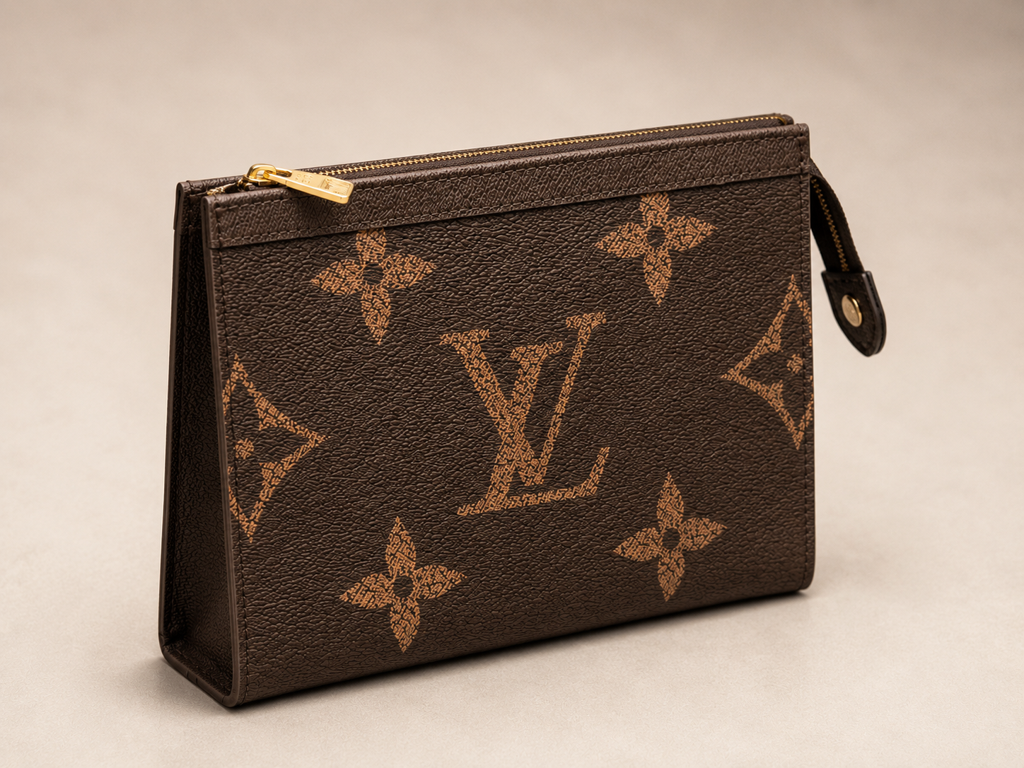 Premium Brown Patterned Clutch