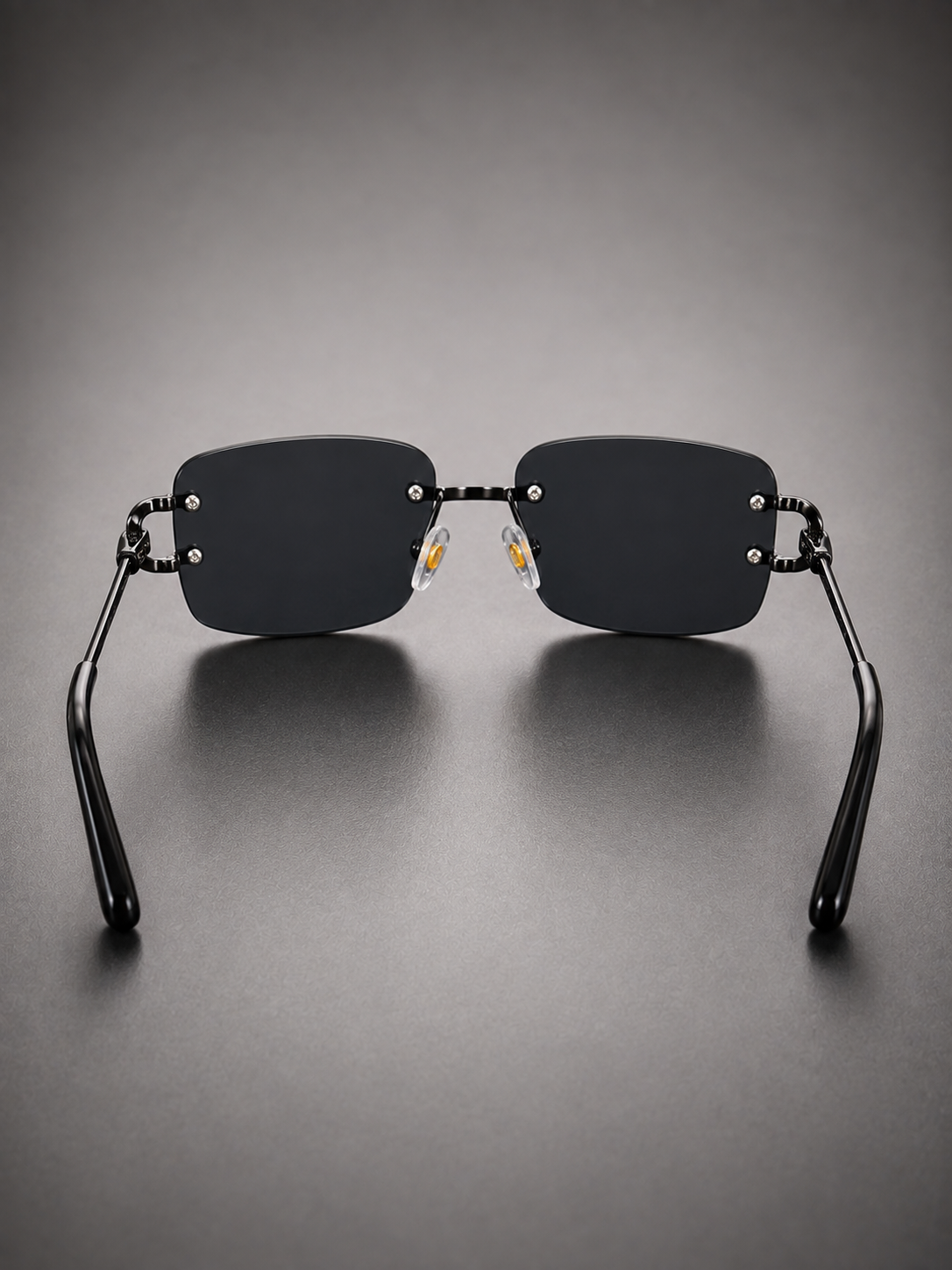 Premium Rimless Black Sunglasses - Image 3