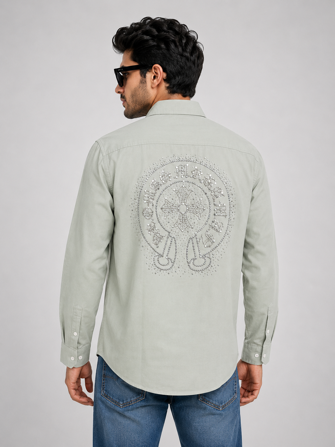 Premium Sage Green Casual Shirt - Image 2
