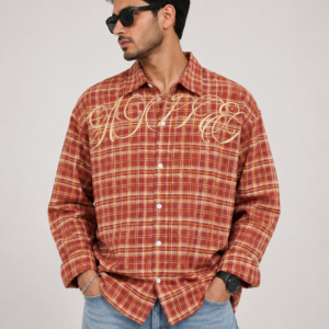 Premium Plaid Embroidered Shirt