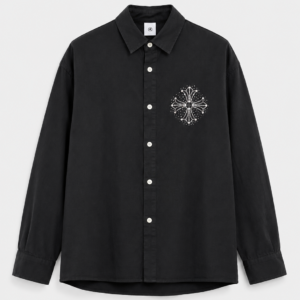 Premium Black Embroidered Shirt