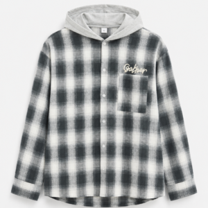 Premium Plaid Hooded Shirt