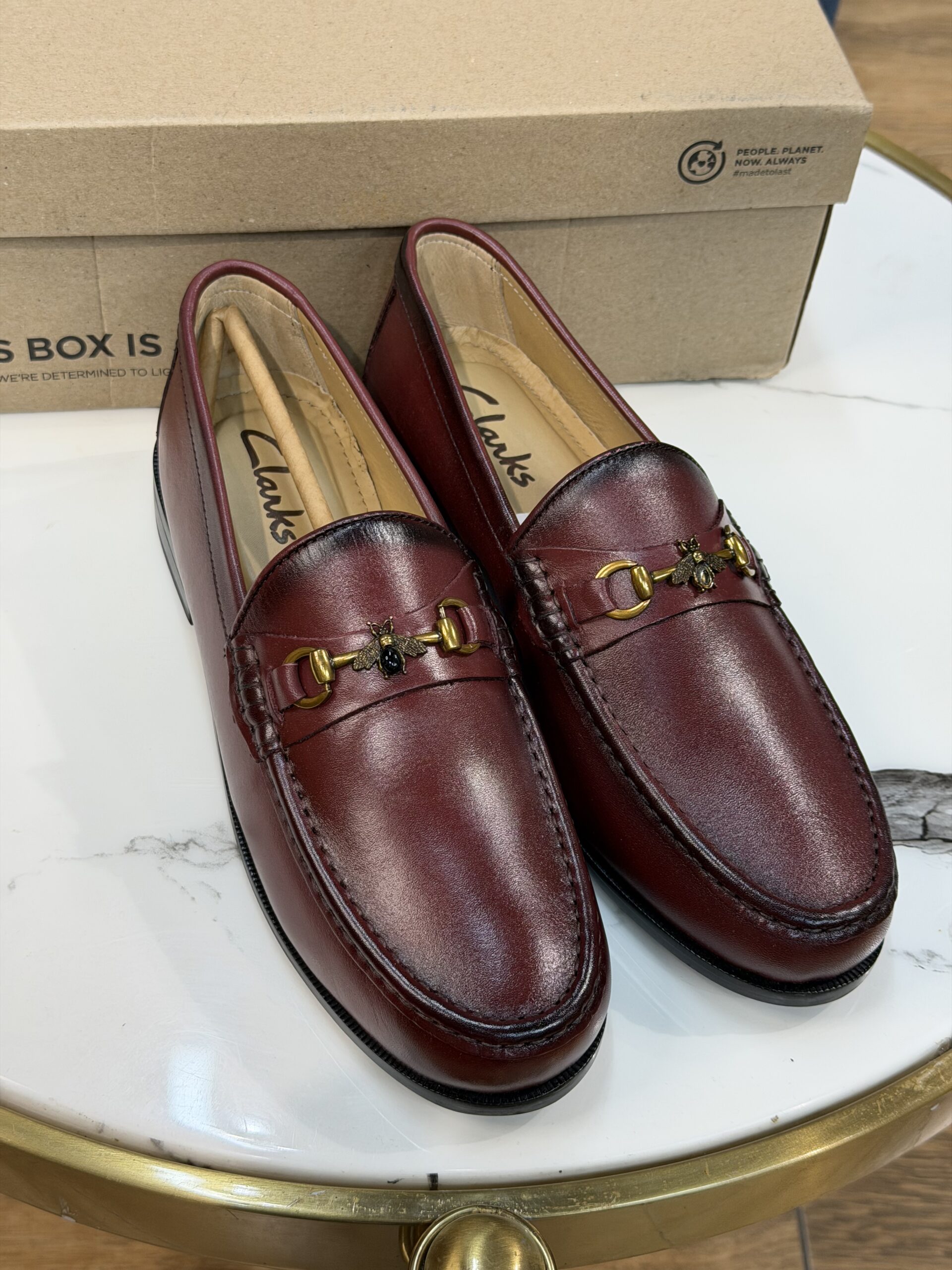Premium Imported Burgundy Loafers