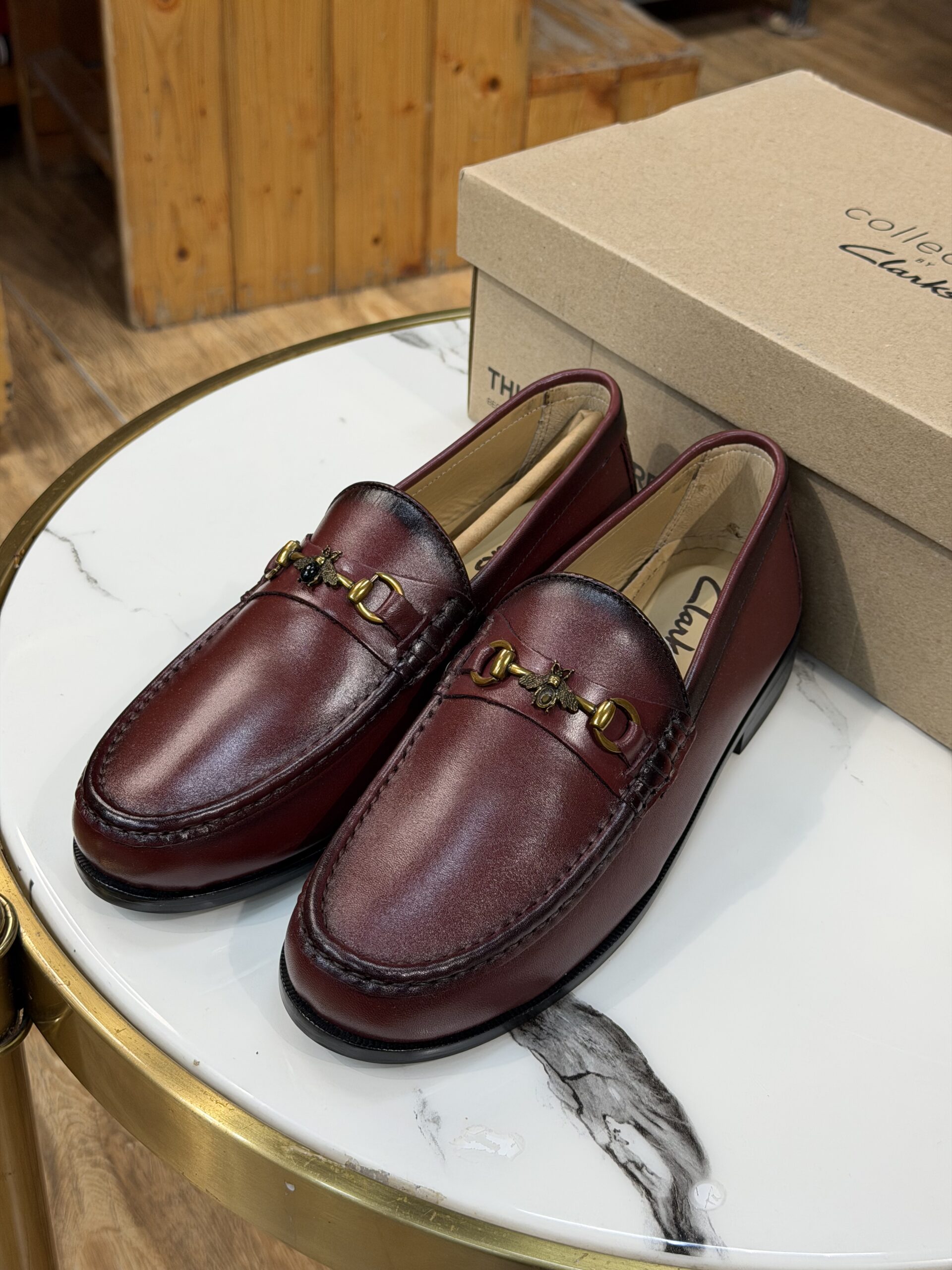 Premium Imported Burgundy Loafers - Image 4