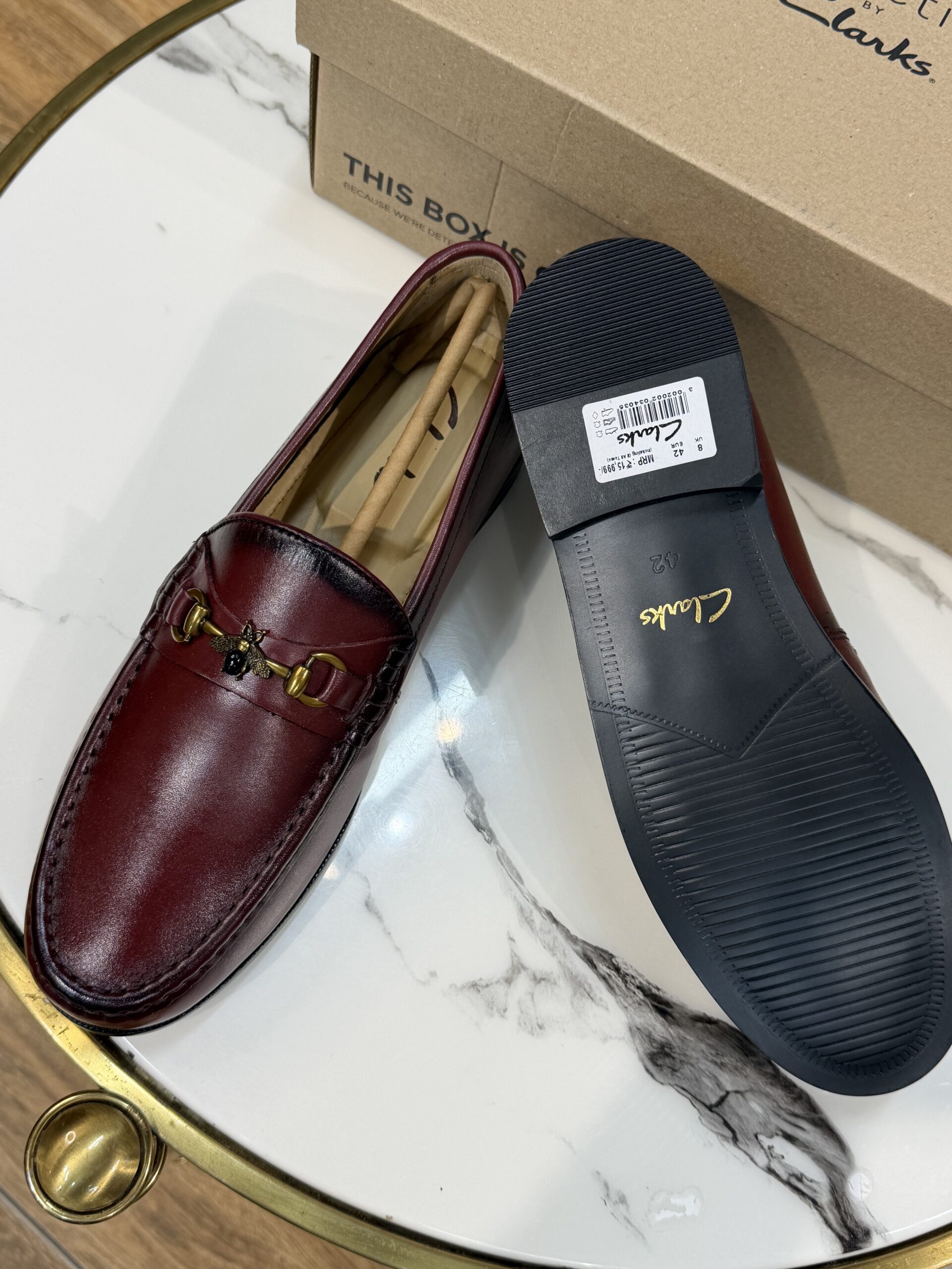 Premium Imported Burgundy Loafers - Image 3