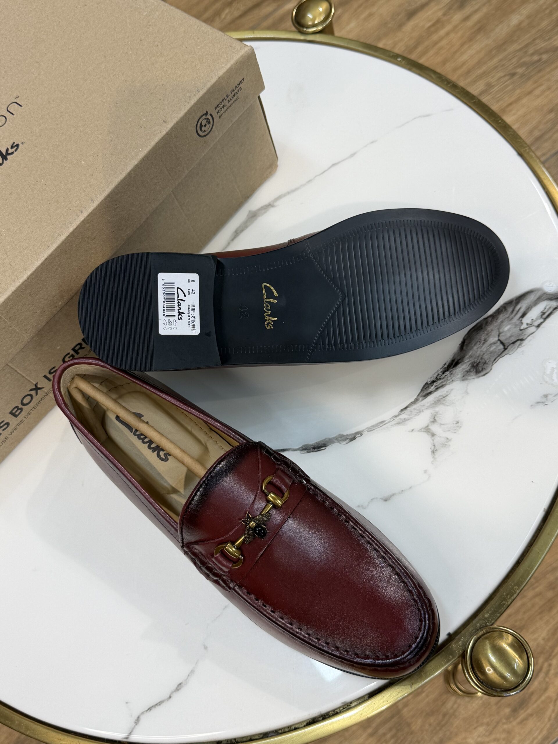 Premium Imported Burgundy Loafers - Image 2