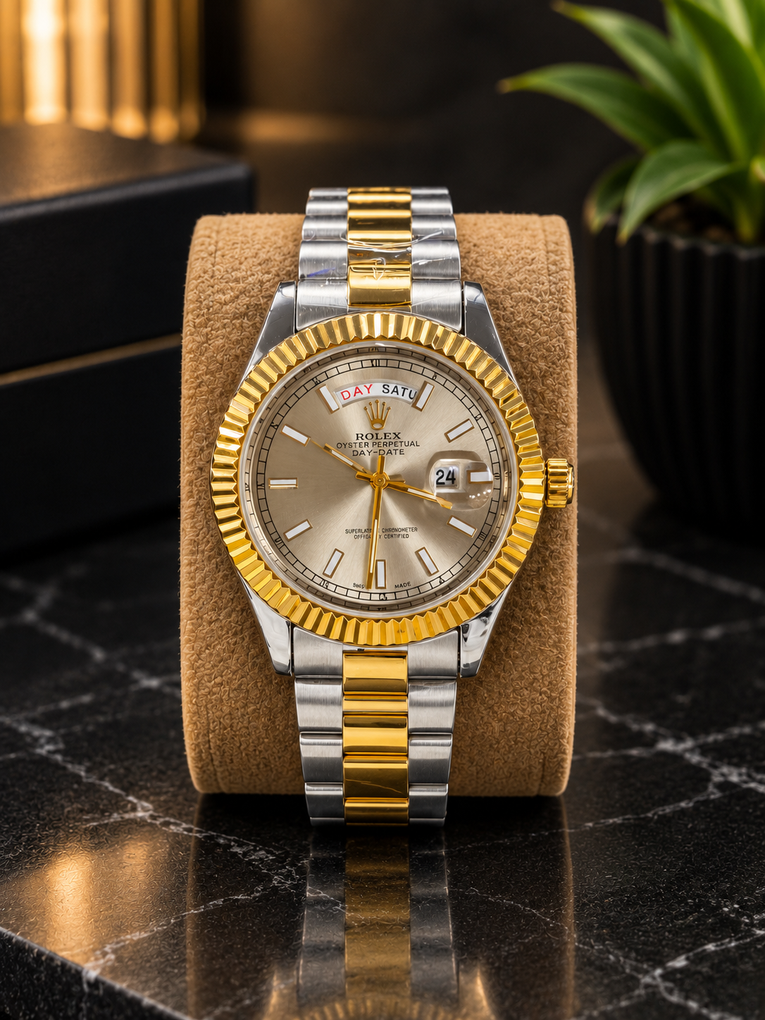 Men's Luxury Two Tone Watch