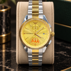 Men’s Golden Chronograph Watch