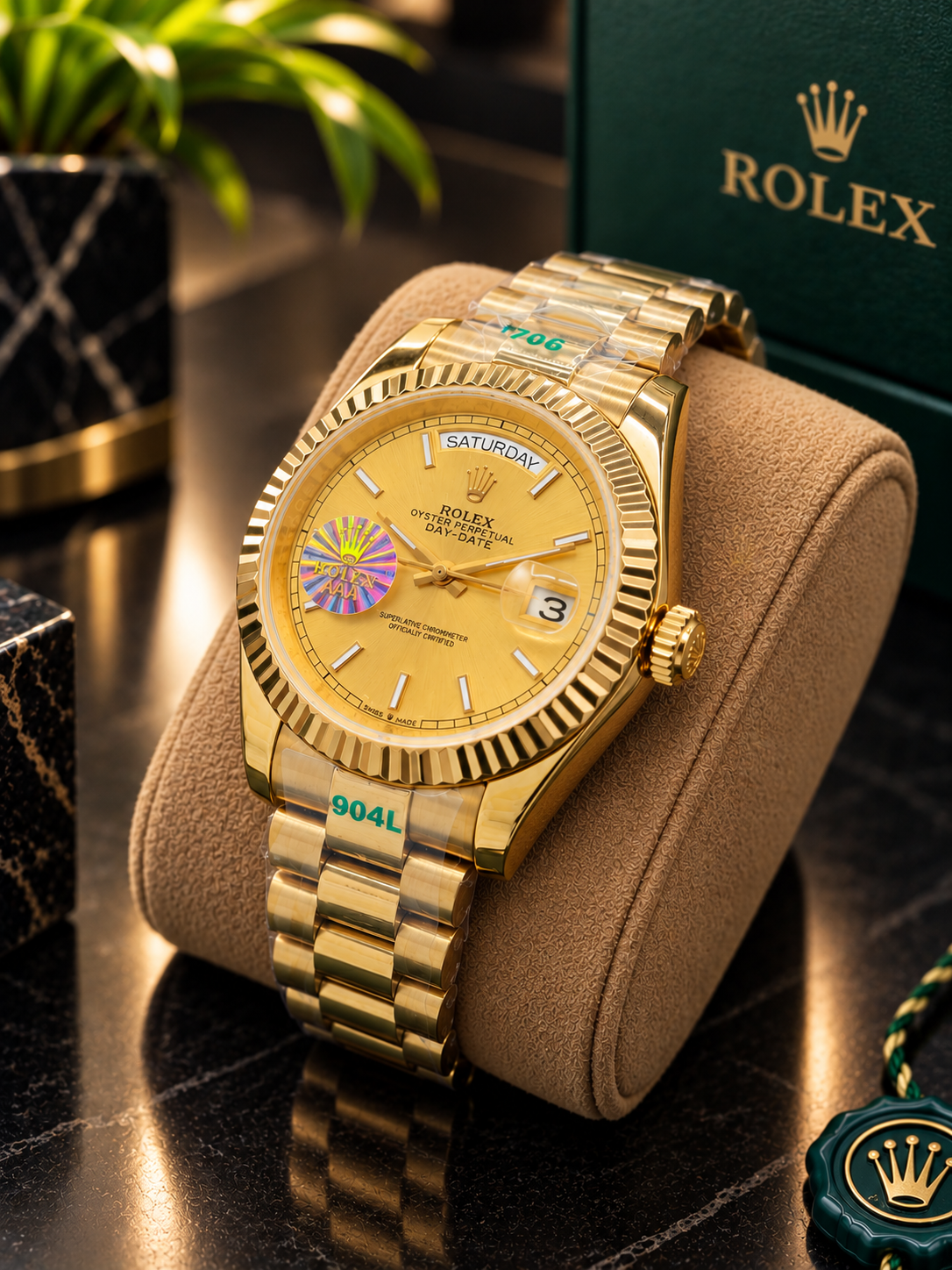 Men’s Luxury Gold Watch - Image 4