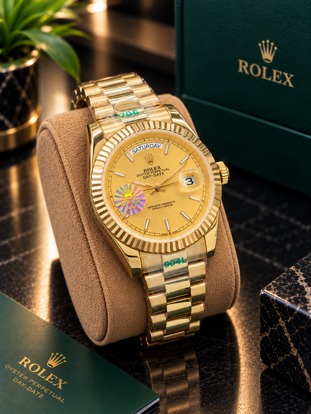 Men’s Luxury Gold Watch - Image 3
