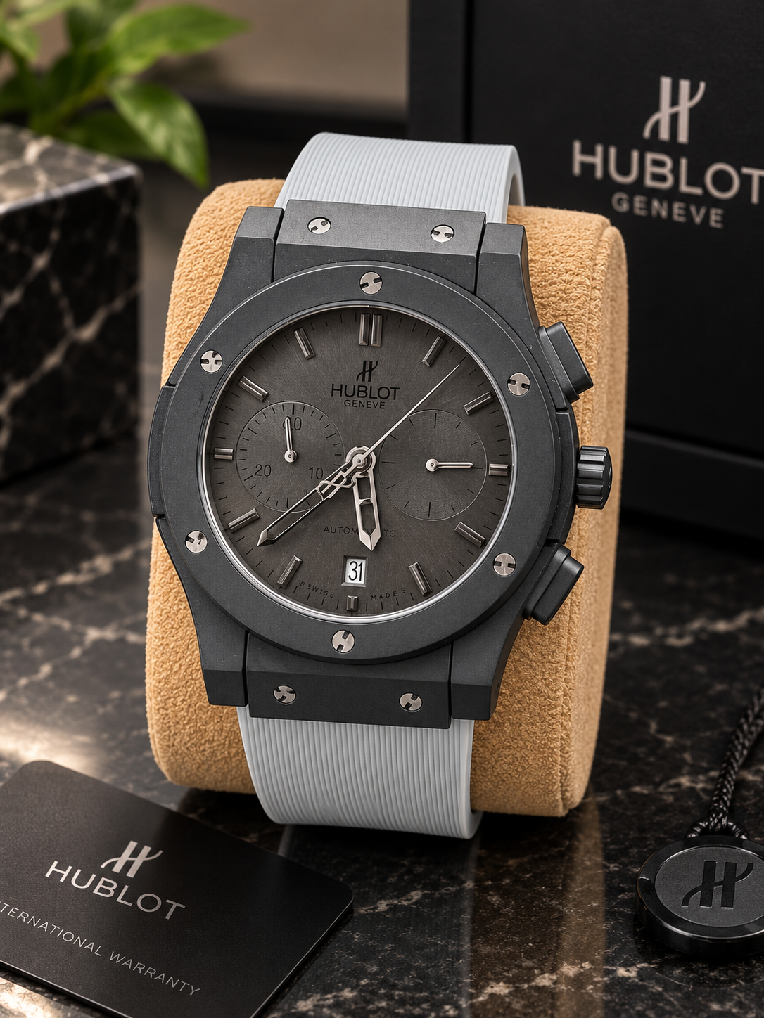 Men’s Black Chronograph Watch