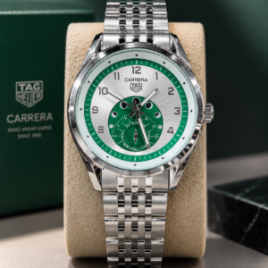 Men’s Green Dial Chronograph Watch